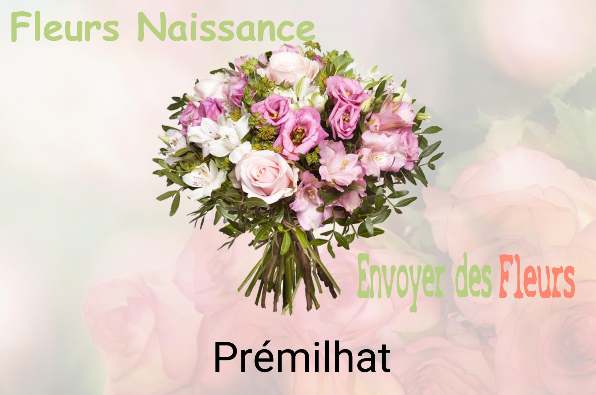 Bouquet de fleurs de naissance livré à Prémilhat